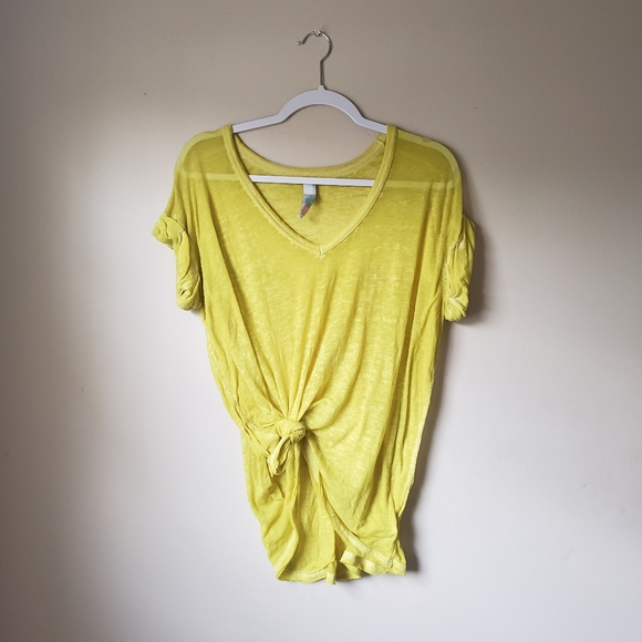 Yellow Free People Beach Tee - Picture 4 of 4